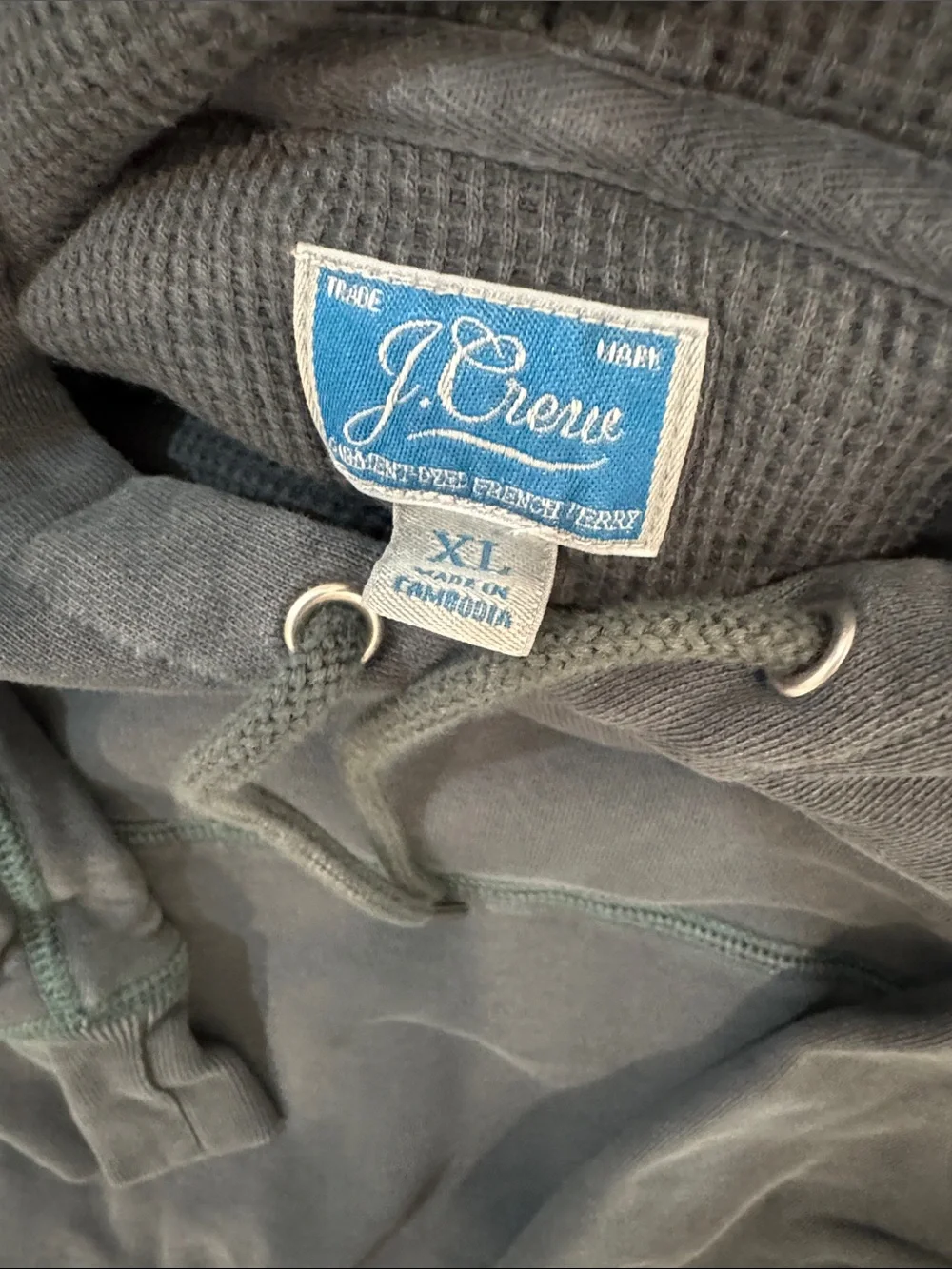 J. Crew Men's Forrest Green Crewneck Pullover Heavyweight Sweatshirt